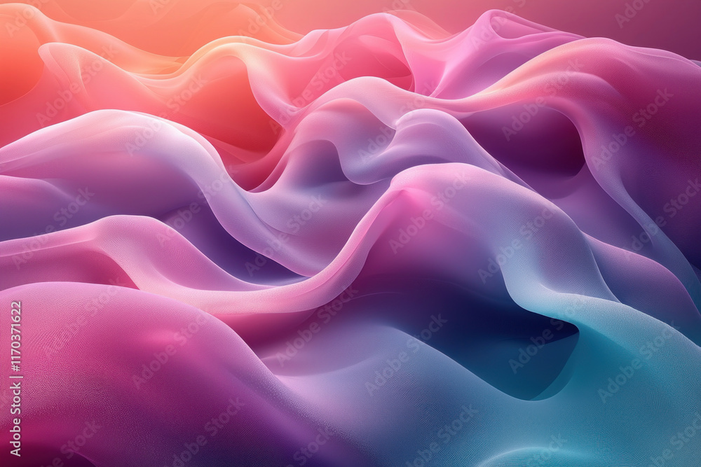 Obraz premium Abstract colorful wave gradient background.