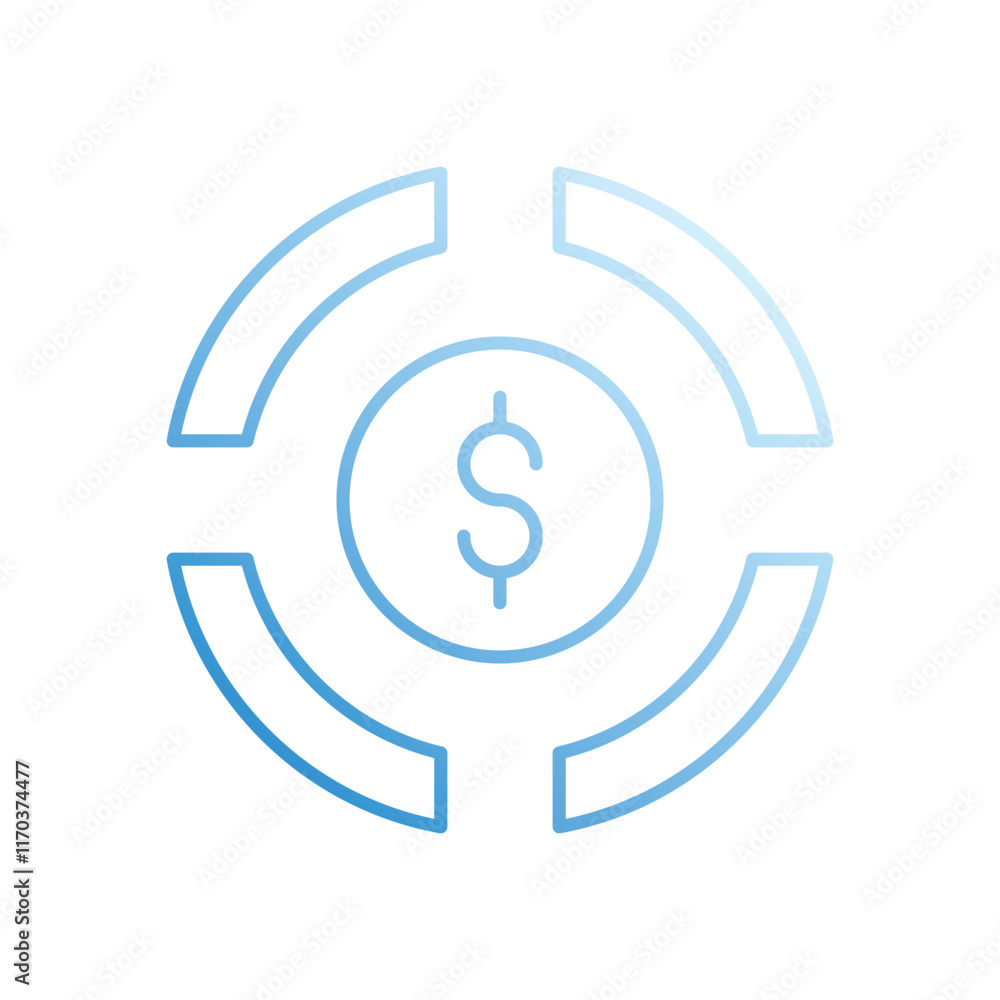 Market Share vector icon Market Share vector icon