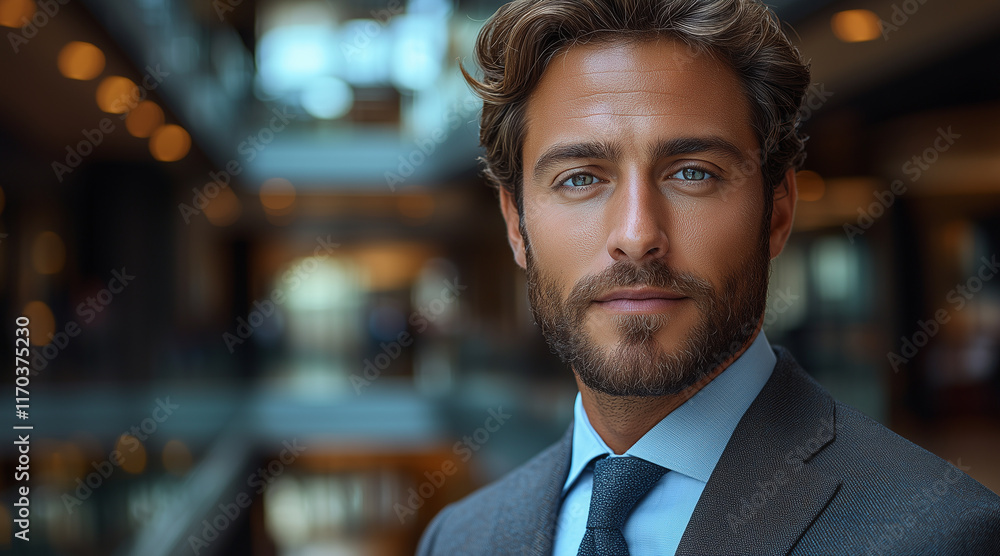 Fototapeta premium Peruvian business. handsome man in his company. businessman top one