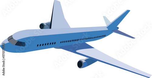 Passenger airplane vector