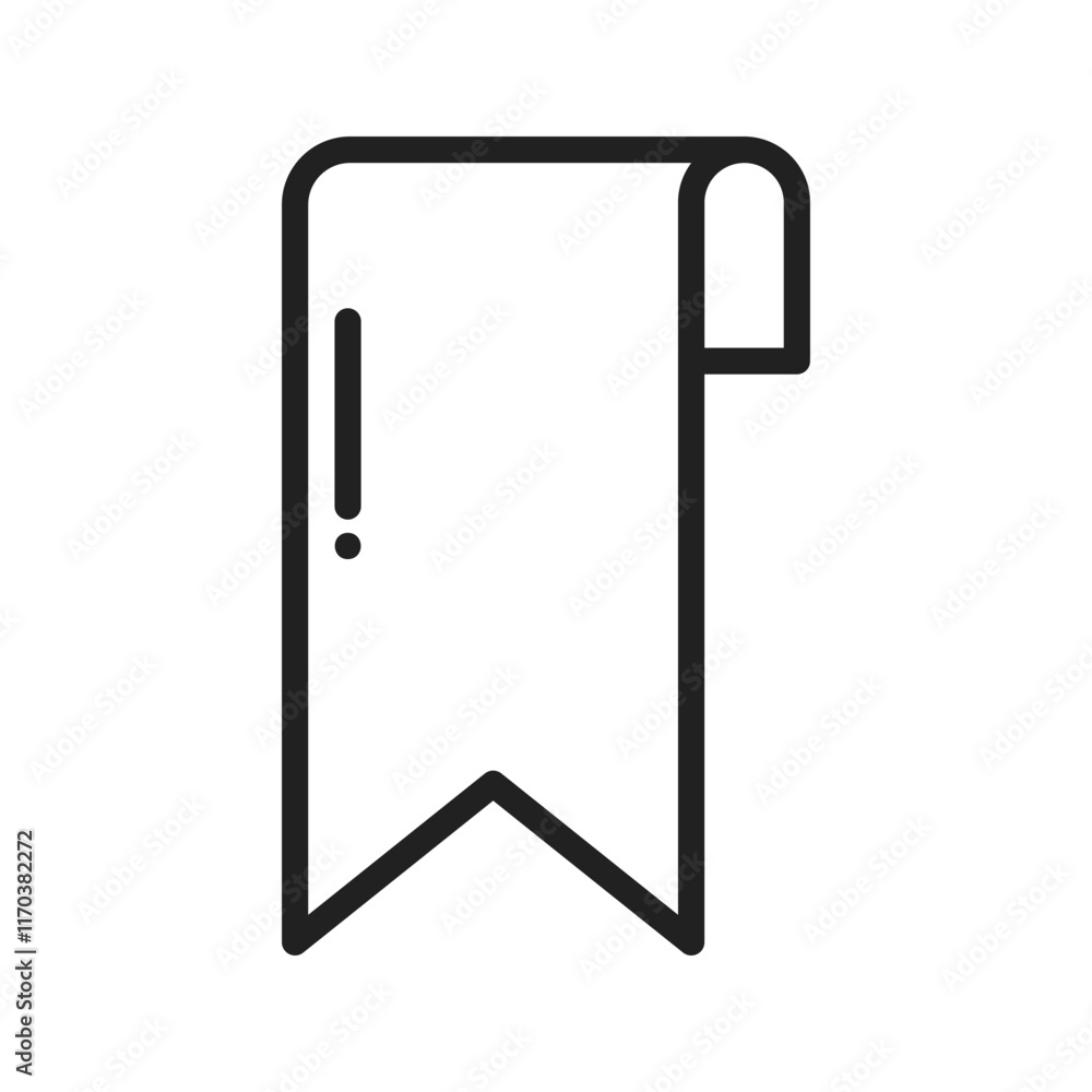 Bookmark icon vector image. Suitable for mobile apps, web apps and print media. Bookmark icon vector image. Suitable for mobile apps, web apps and print media.