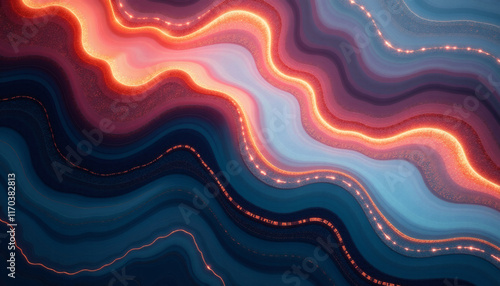 Abstract Marble Wall Texture with Gradient Metallic Hues