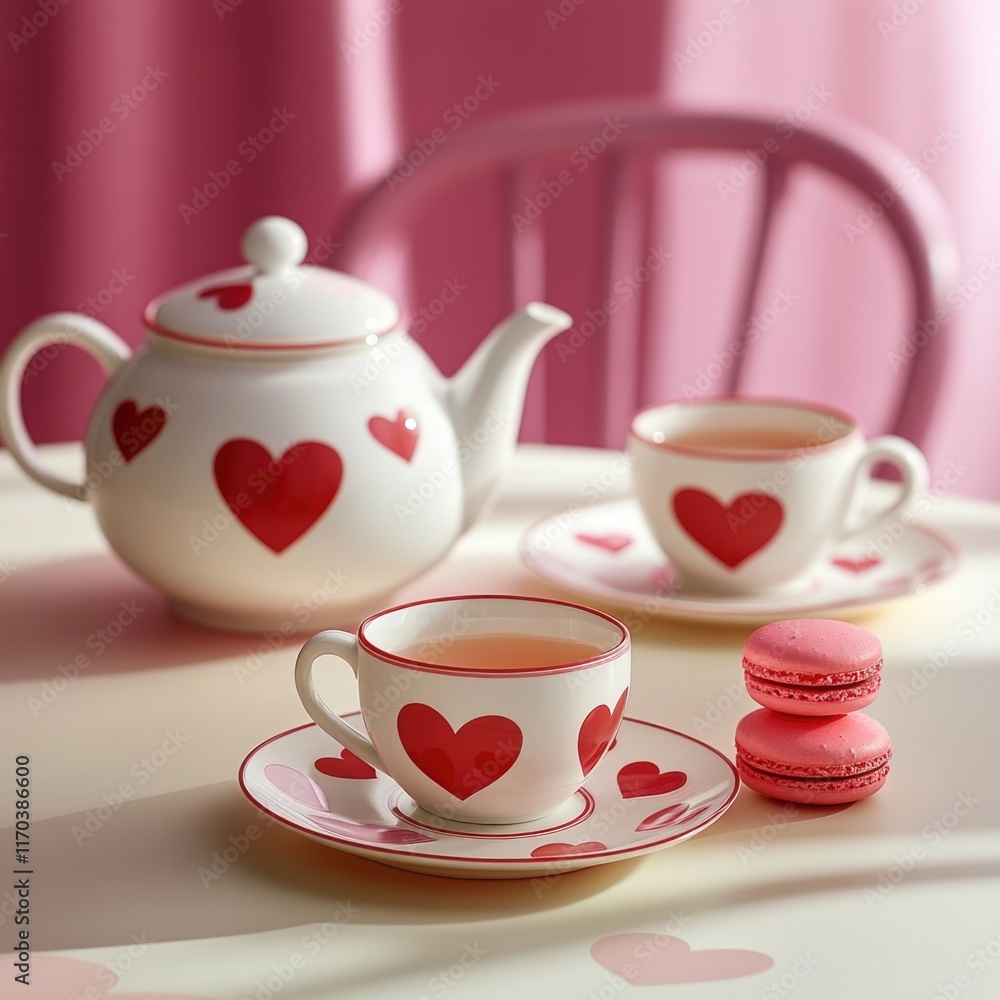 Tea time setup Tea time setup