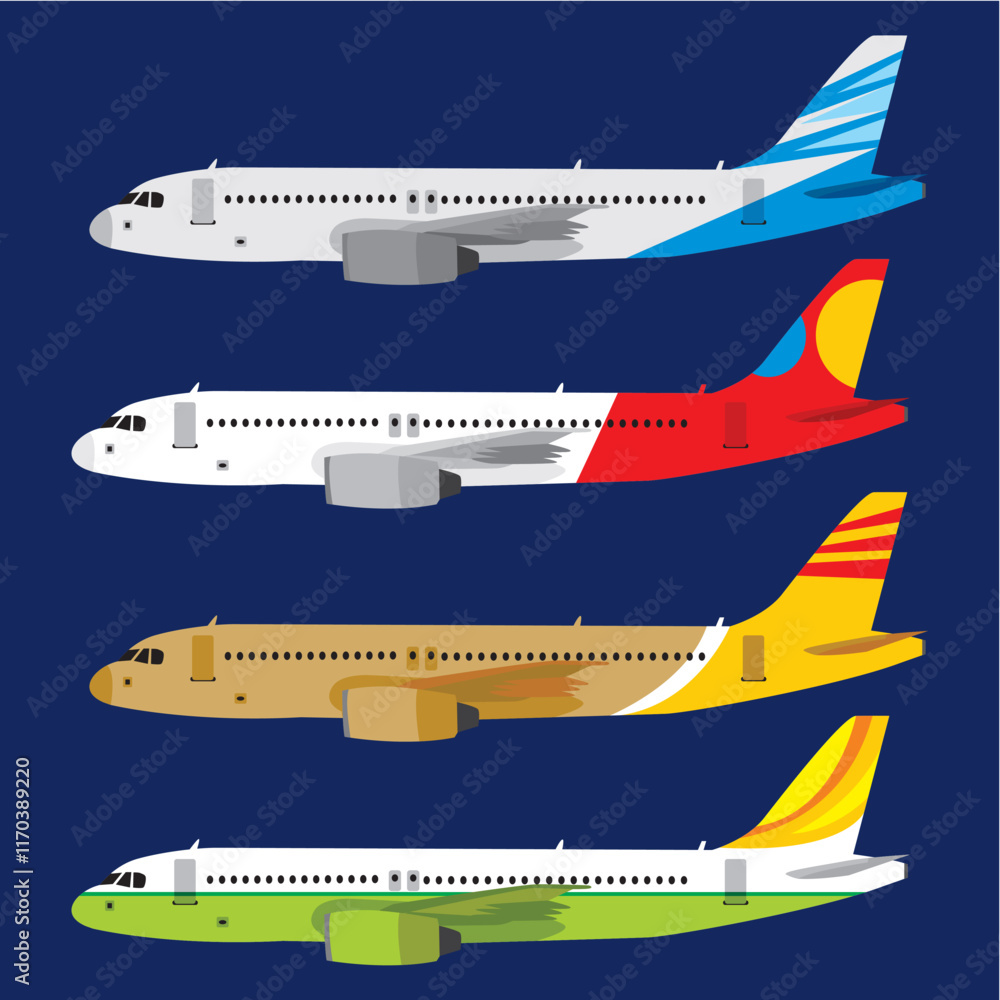 Airline view side vector livery Airline view side vector livery
