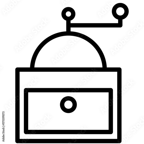 서랍이 달린 커피 그라인더