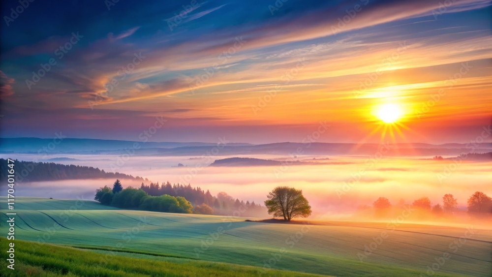 Sunrise Pulse: Continuity and Health in a Vast Landscape - Minimalist Photography Sunrise Pulse: Continuity and Health in a Vast Landscape - Minimalist Photography