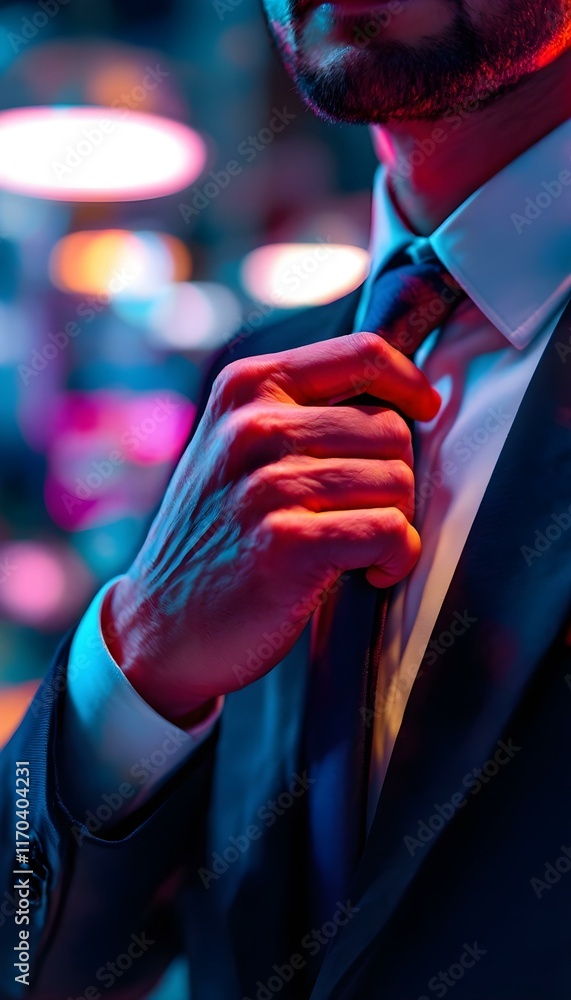 man in suit with tie