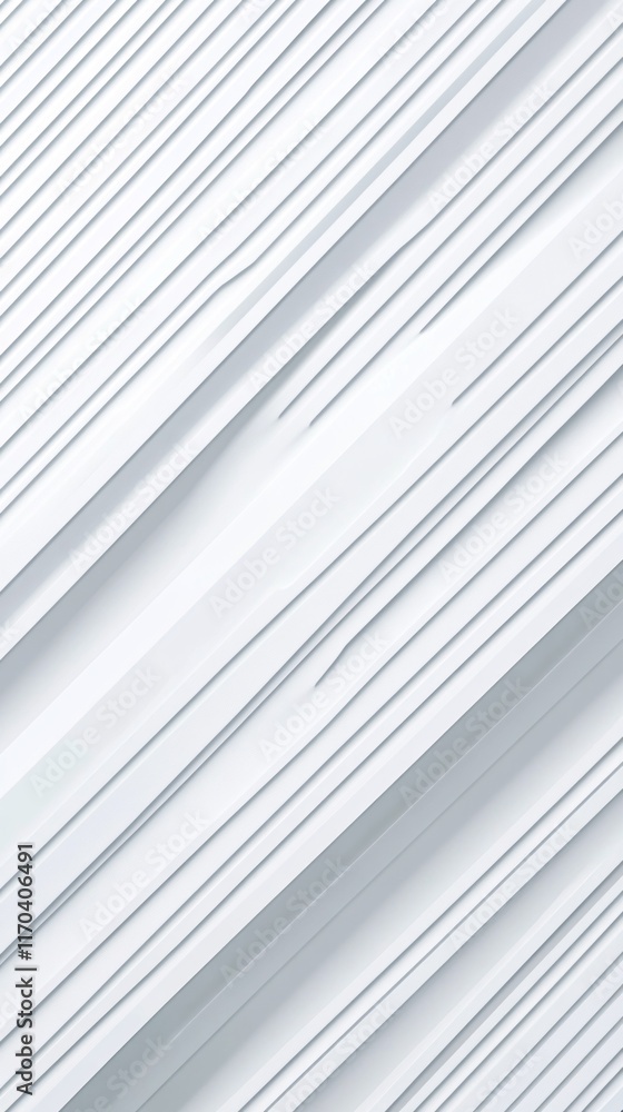 Fototapeta premium Abstract white textured background with overlapping diagonal lines creating a dynamic pattern.