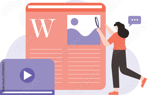 Copywriting Vector Illustration
