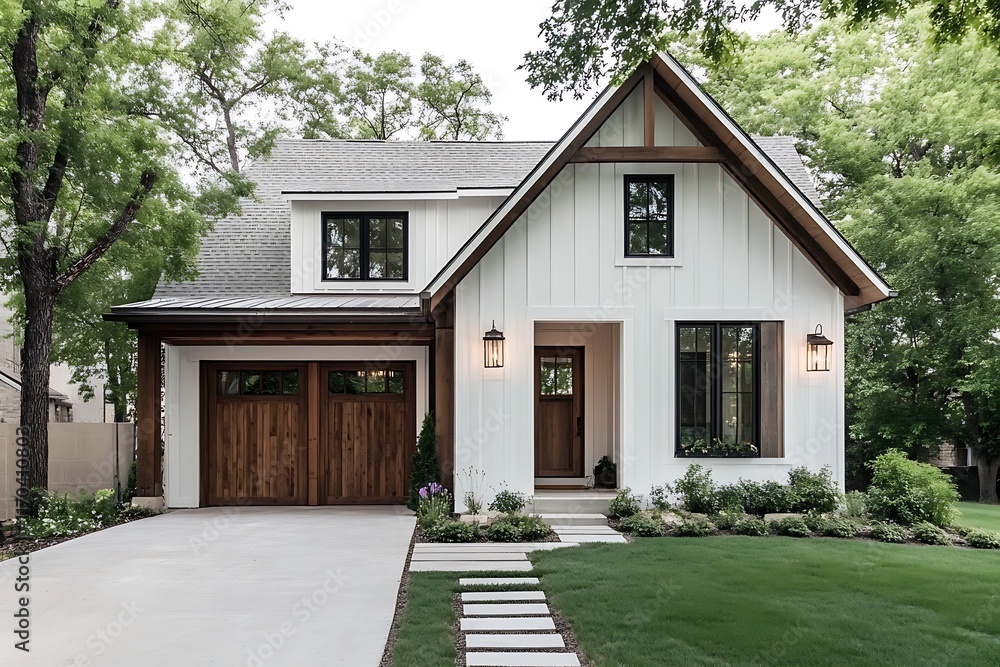 simple minimalist house with clean white walls and wooden details simple minimalist house with clean white walls and wooden details
