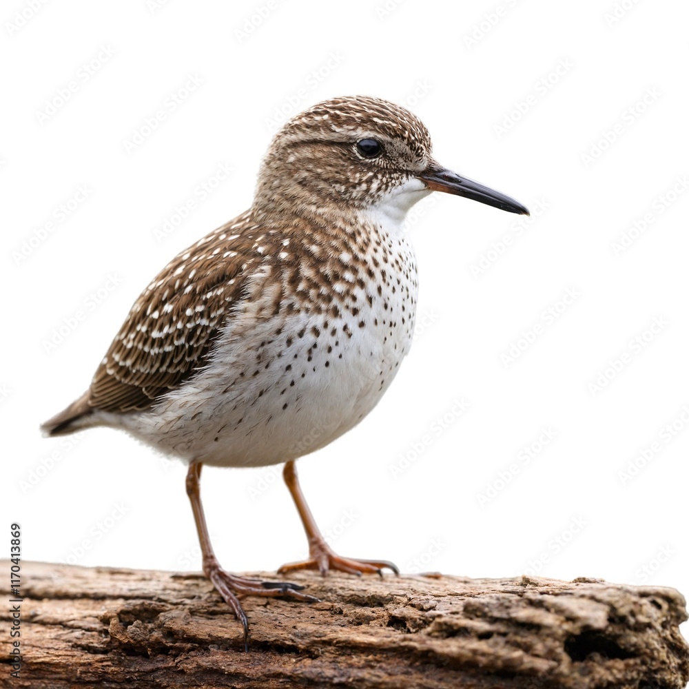 Obraz premium Sandpiper isolated on white background