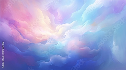 Dreamlike Abstract Background with Swirling Colors and Ethereal Atmosphere