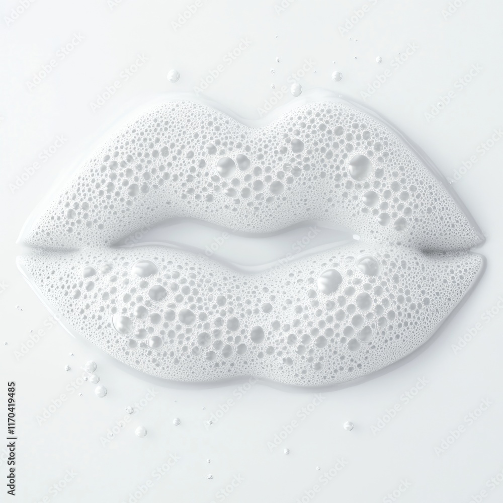 Fototapeta premium White Object with Bubbles Close Up