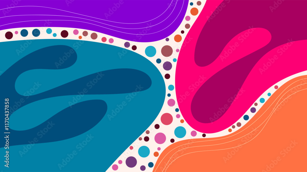 ABSTRACT BACKGROUND WITH HAND DRAWN SHAPES COLORFUL FLAT DESIGN VECTOR TEMPLATE FOR WALLPAPER, COVER DESIGN ABSTRACT BACKGROUND WITH HAND DRAWN SHAPES COLORFUL FLAT DESIGN VECTOR TEMPLATE FOR WALLPAPER, COVER DESIGN