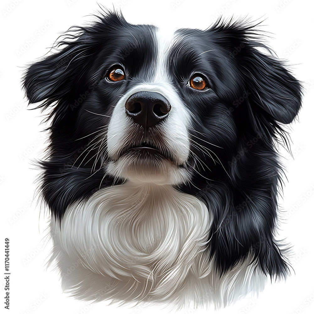 Dog drawing in abstract form isolated on transparent background Dog drawing in abstract form isolated on transparent background