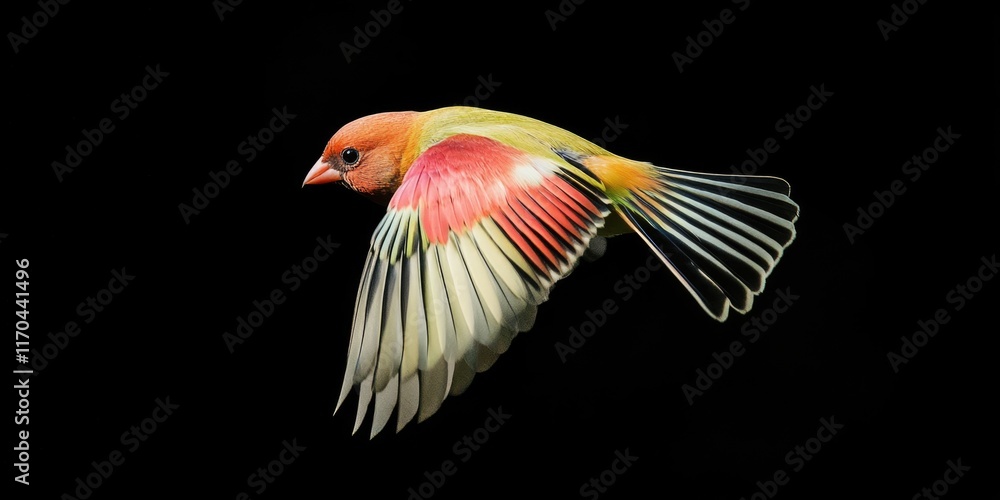 Obraz premium Colorful Bird in Flight