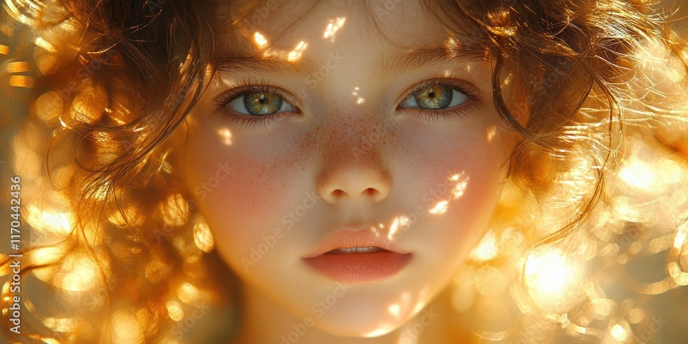 Praying Child in Golden Light, Ethereal and Serene Atmosphere, Spiritual Reflection and Thankfulness Praying Child in Golden Light, Ethereal and Serene Atmosphere, Spiritual Reflection and Thankfulness