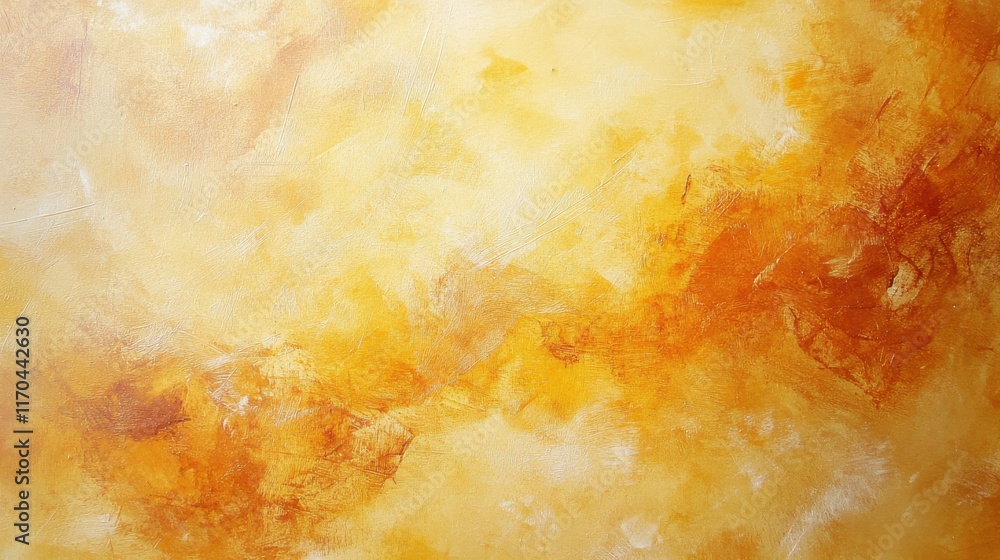 Soft pencil strokes create a warm ambiance with muted amber tones in an abstract landscape Soft pencil strokes create a warm ambiance with muted amber tones in an abstract landscape