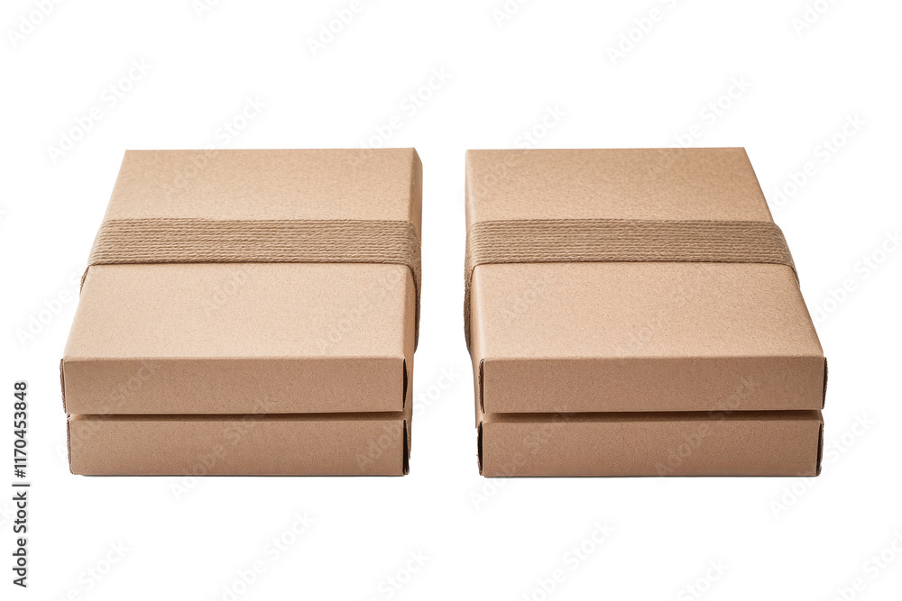Package cardboard box isolated on white background