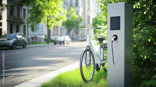 Electric Bicycle Charging Station in Urban Setting: Sustainable Urban Mobility