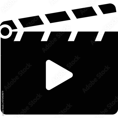 Simple vector icon board filming