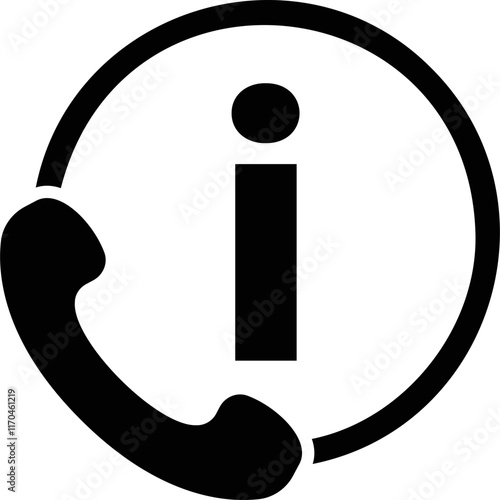 Simple vector icon info center