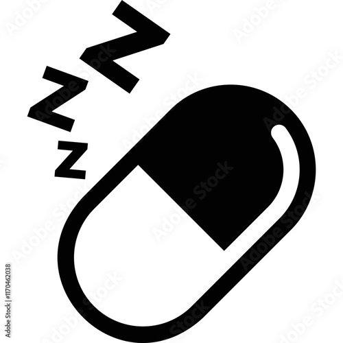 Pills simple vector icon

