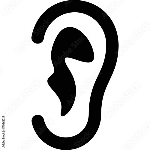 ear simple vector icon