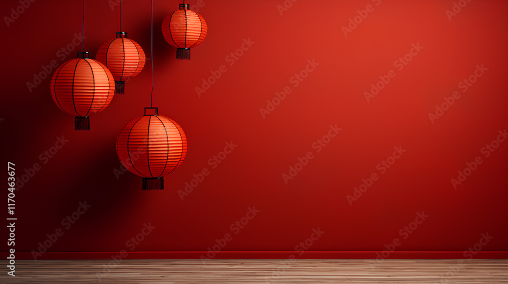 chinese lantern with a minimalist style background chinese lantern with a minimalist style background