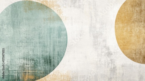 Elegant minimalist design featuring soft textured circles in muted colors, creating a serene atmosphere in contemporary decor