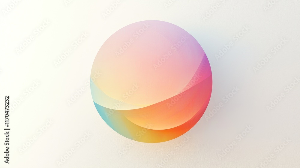 Pastel Sphere Gradient Color Abstract Design Pastel Sphere Gradient Color Abstract Design