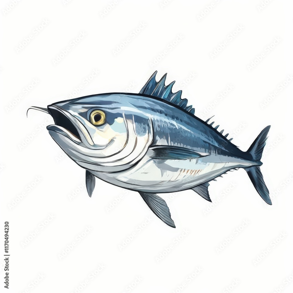 Fototapeta premium the AI Image Generator, a Freshwater Fish with Realistic Colors and Textures