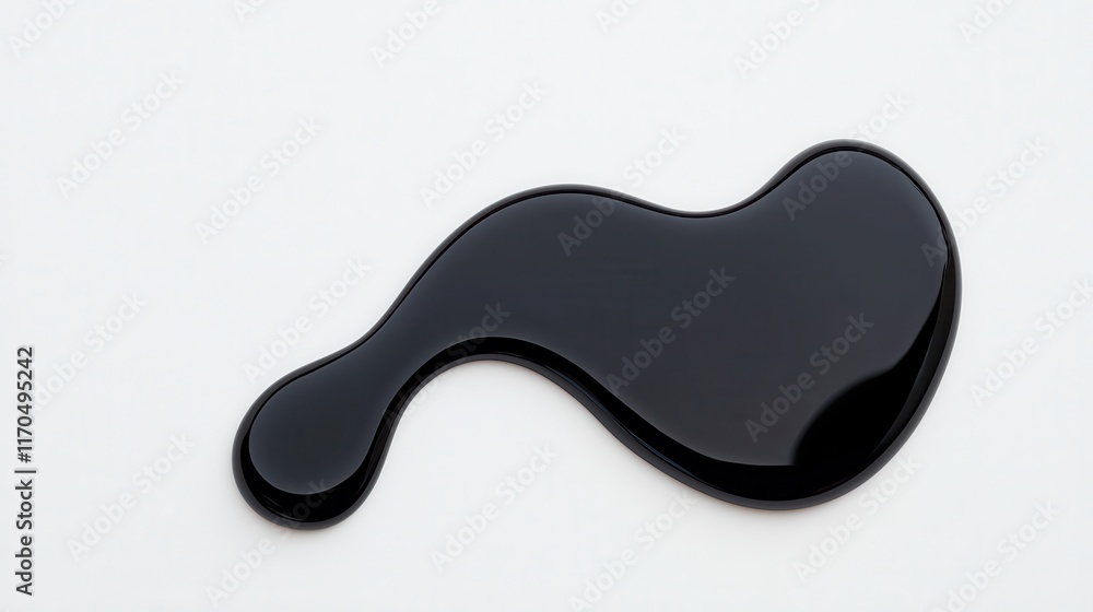 Reflection of Black Oil Spill on Smooth Surface with Soft Light Enhancing Intricate Details Reflection of Black Oil Spill on Smooth Surface with Soft Light Enhancing Intricate Details