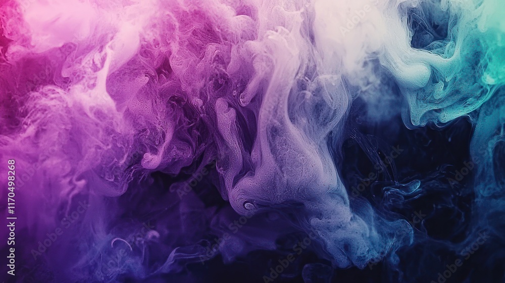 Abstract Colorful Ink Swirls In Water Abstract Colorful Ink Swirls In Water