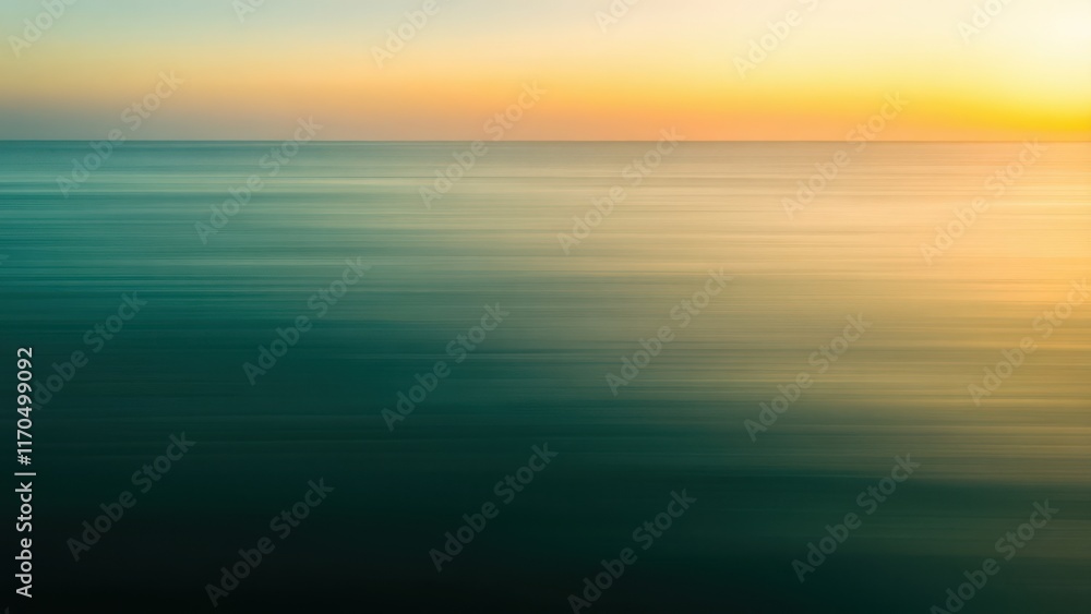 Obraz premium a close up of a blurry photo of the ocean at sunset