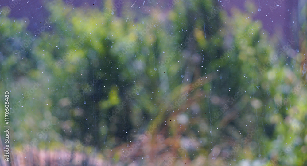 Bokeh photo of the view outside the window