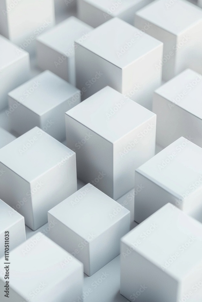 Minimalistic white background with square empty boxes Minimalistic white background with square empty boxes
