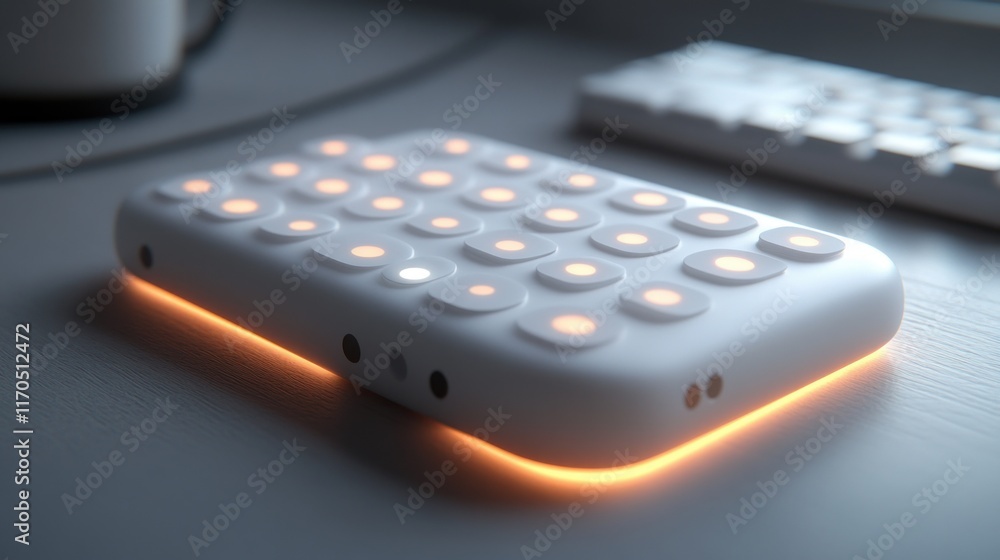 Minimalist 3D Messaging App Icon on Gray Background with Clean Lines and Subtle Shadows