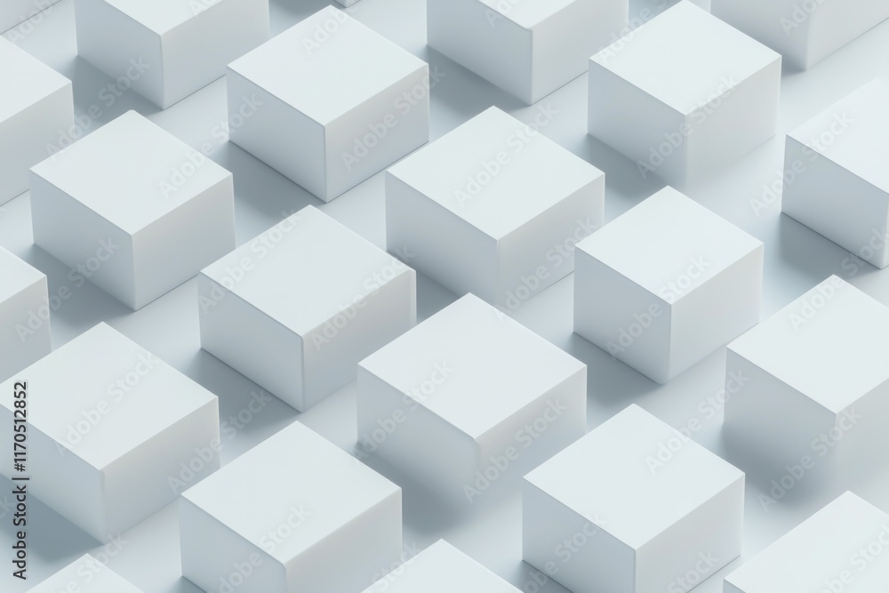 Minimalistic white background with square empty boxes Minimalistic white background with square empty boxes