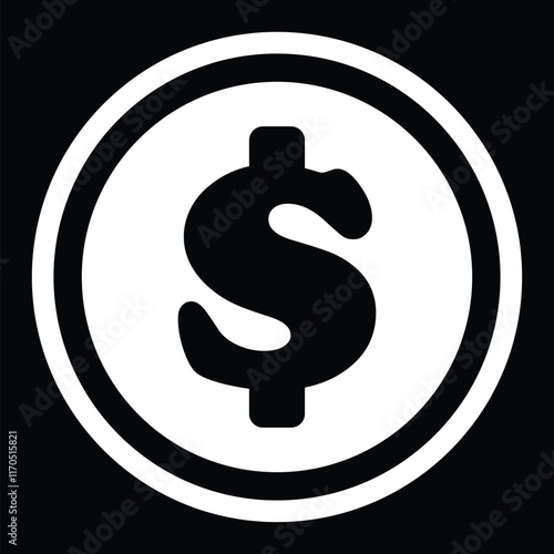 dollar symbol vector template design, usd currency symbol design, usd logo icon design template