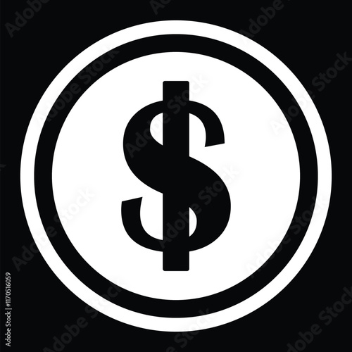 dollar symbol vector template design, usd currency symbol design, usd logo icon design template