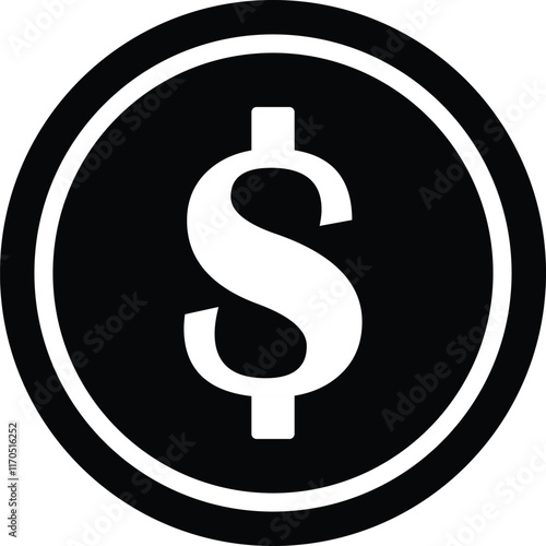 dollar symbol vector template design, usd currency symbol design, usd logo icon design template
