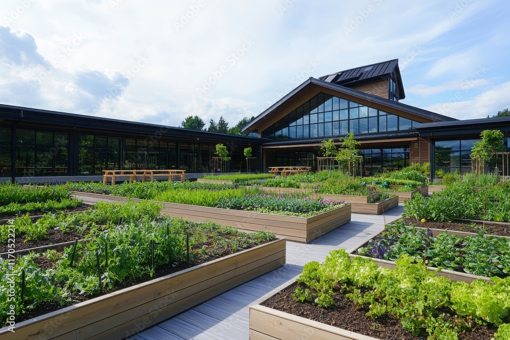 Innovative classroom design for community engagement programs in a public center fostering social impact through active involvement in green spaces Innovative classroom design for community engagement programs in a public center fostering social impact through active involvement in green spaces