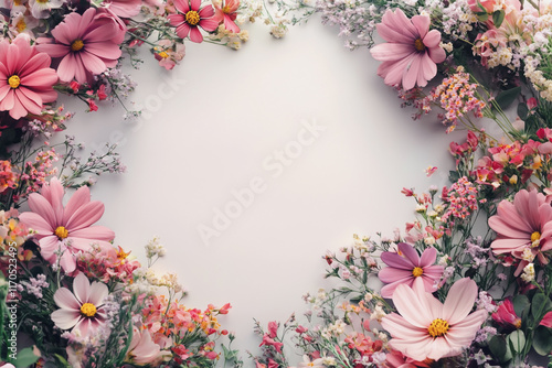 Elegant wedding invitation card background vector. Minimal hand painted botanical flowers texture template background. Design for wedding, vip cover, poster, rsvp moderncard.Valentine's Day