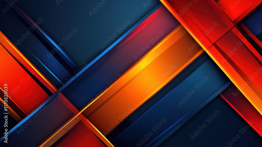 Obraz premium Dynamic Geometric Abstract Background Design