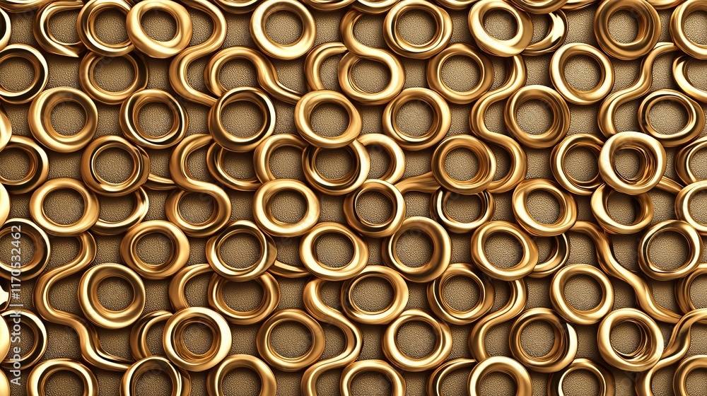 Dynamic gold geometric circles with a gradient effect, seamlessly woven into a textured metallic background Dynamic gold geometric circles with a gradient effect, seamlessly woven into a textured metallic background