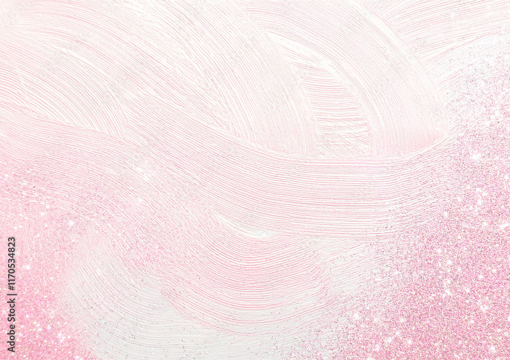 Obraz premium ピンクのラメの背景テクスチャ