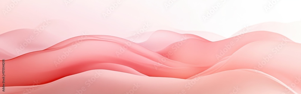 Monochrome coral abstract composition flowing gracefully in a serene landscape Monochrome coral abstract composition flowing gracefully in a serene landscape
