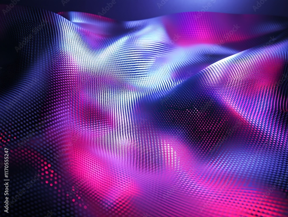 Abstract Digital Wave Pattern in Vibrant Pink and Blue Hues Abstract Digital Wave Pattern in Vibrant Pink and Blue Hues