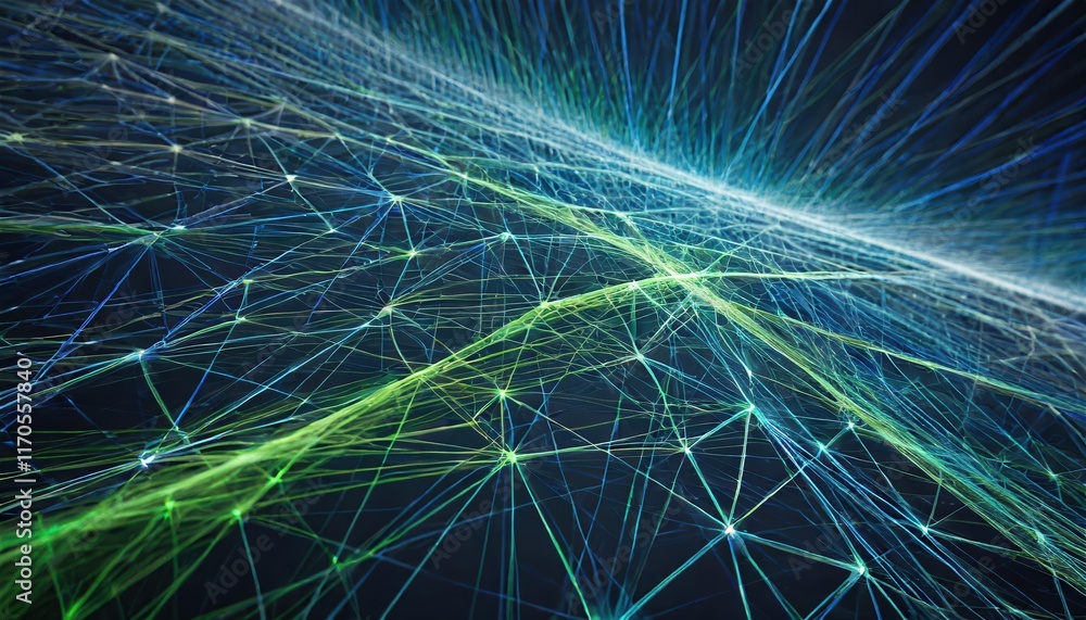 Futuristic Blue and Green Network Lines A Stunning Visual Representation of Connectivity and Technology in the Year , Showcasing the Harmony Between Nature and Digital Innovation. Futuristic Blue and Green Network Lines A Stunning Visual Representation of Connectivity and Technology in the Year , Showcasing the Harmony Between Nature and Digital Innovation.